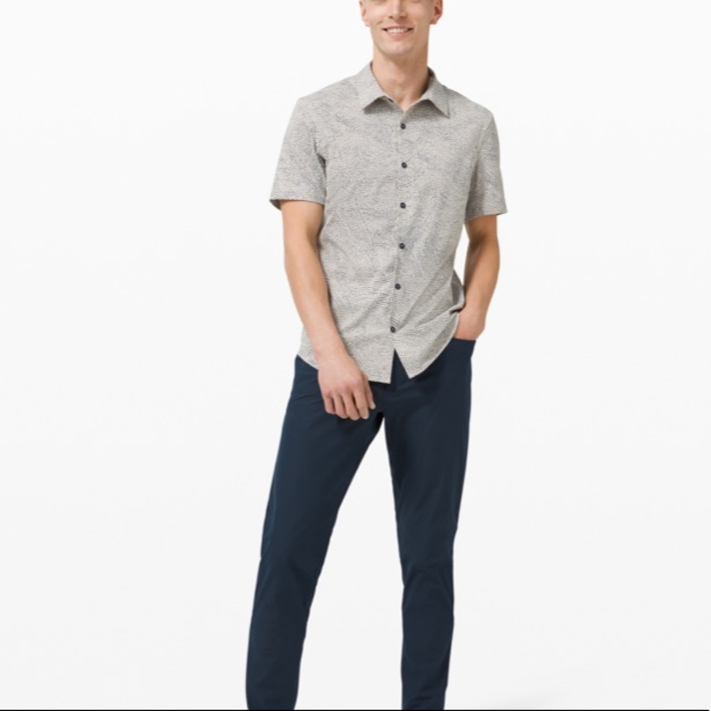 Lululemon Short Sleeve Button Down Casual Shirt - Picture 2 of 5